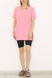 Penye Tunik Tişört Pembe - 1062.275. - 2