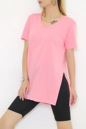 Penye Tunik Tişört Pembe - 1062.275. - 3