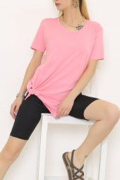 Penye Tunik Tişört Pembe - 1062.275. - 4