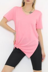 Penye Tunik Tişört Pembe - 1062.275. - 5