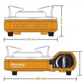 Tekli Portatik Ocak - Orcamp - Turuncu (CK-505) thumbnail 3