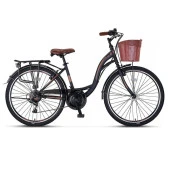 Ümit Alanya 2610 26j Kadın 21V Şehir Bisikleti Siyah - Kahve - 1