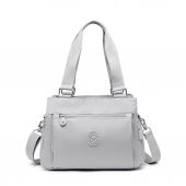 Smart Bags Kadın Omuz Çantası Krinkıl Kumaş 1125 A.Gri - 1