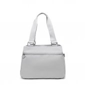 Smart Bags Kadın Omuz Çantası Krinkıl Kumaş 1125 A.Gri - 2