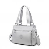 Smart Bags Kadın Omuz Çantası Krinkıl Kumaş 1125 A.Gri - 3