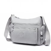 Smart Bags Kadın Postacı Çantası Krinkıl Kumaş 1115 A.Gri - 3