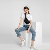 Nano Metalik Kumaş Kadın Bel Çantası Smart Bags 1154 K.Gri - 2