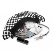 Dama Desenli Unisex Bel Çantası Smart Bags 3030 Sarı - 8