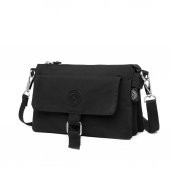 Askılı Kadın Çantası Krinkıl Kumaş Smart Bags 1147 Siyah - 5
