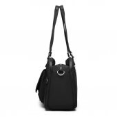 Krinkıl Kumaş Kadın Omuz Çantası Smart Bags 1122 Siyah - 4