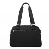 Krinkıl Kumaş Kadın Omuz Çantası Smart Bags 1122 Siyah - 5
