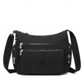 Krinkıl Kumaş Kadın Postacı Çantası Smart Bags 1115 Siyah - 1