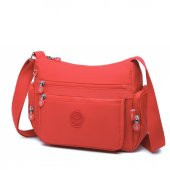 Smart Bags Kadın Postacı Çantası Krinkıl Kumaş 1115 Nar - 3