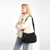 Smart Bags Kadın Postacı Çantası Krinkıl Kumaş 1115 Nar - 4