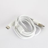 Tecno Xiaomi Mi 10 Pro 5G Çift UsbA & Type-C, Lightning, Micro Çıkışlı 5in1 Kablolu Hızlı Şarj Aleti thumbnail 2