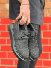 KB-042 Bağcıklı Kömür Günlük Erkek Ayakkabı thumbnail 1