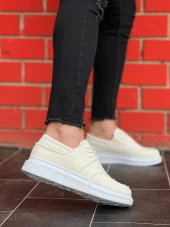 KB-042 Bağcıklı Beyaz Günlük Erkek Ayakkabı thumbnail 2