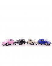 4 Adet Metal Vosvos Araba Dıe Cast Büyük Boy 12cm Nostalji Set - 1