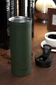 Stevig 2 Go Paslanmaz Çelik Termos Bardak 400 Ml Travel Mug Green ST-204 - 3