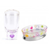 ZBOSP-C87 LİLA DİŞFIRCALIK VE SABUNLUK 2 Lİ BANYO SETİ thumbnail 3