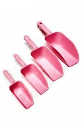 4 lü Erzak Küreği - Pembe Renk, 4 Adet, 4 Boy - 1