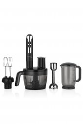 Korkmaz A457-06 Mia Multi Blender Set Siyah/Krom - 1