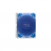 Özgün A4 Spiralli Double Kapak Sketchbook Defter 180 Yp. Kareli - 4 Adet - 5