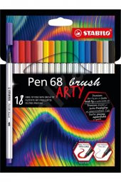 Stabilo Keçe Uçlu Boya Kalemi Pen 68 Brush Arty 18 Li Renk - 1