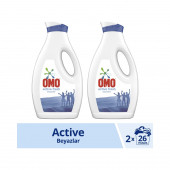 Omo Sıvı Çamaşır Deterjanı Beyazlar Için En Zorlu Lekeleri Ilk Yıkamada Çıkarır 1690 ml 2 Adet - 1