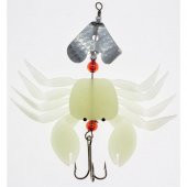 EFFE 7cm 9g Silikon Yengeçli Olta Kaşığı Glow Fosforlu Kaşık - 1