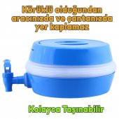 Su Sebili Katlanabilir Termos Çeşmeli Körüklü 5.5 Litre Piknik Kamp Su Ayran Meşrubat İçecek Bidonu - 4