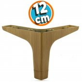 Mobilya Kanepe Sehpa TV Ünitesi Baza Koltuk Ayağı Açık Ceviz Renk 12 cm Ayak - 1