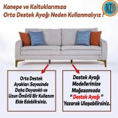 Mobilya Kanepe Sehpa TV Ünitesi Baza Koltuk Ayağı Açık Ceviz Renk 12 cm Ayak - 4