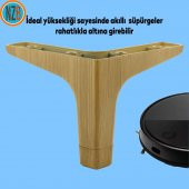 Mobilya Kanepe Sehpa TV Ünitesi Baza Koltuk Ayağı Açık Ceviz Renk 12 cm Ayak - 6
