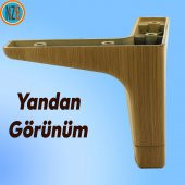 Mobilya Kanepe Sehpa TV Ünitesi Baza Koltuk Ayağı Açık Ceviz Renk 12 cm Ayak - 7