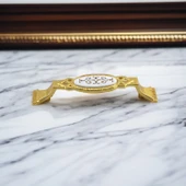 Palmira (96 MM - 9.6 CM) Gold Metal Mobilya Mutfak Dolabı Çekmece Dolap Kapak Kulpu Kulbu Kulpları - 2