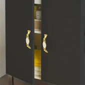 Palmira (96 MM - 9.6 CM) Gold Metal Mobilya Mutfak Dolabı Çekmece Dolap Kapak Kulpu Kulbu Kulpları - 7