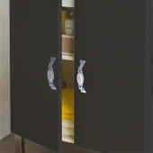 Palmira Mobilya Mutfak Dolabı Çekmece Dolap Kapak Kulpu Kulpları Kulbu Krom Renk 96 Mm Metal Kulp - 3