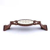 Palmira (96 mm - 9.6 cm) Eskitme Antik Bakır Metal Mobilya Mutfak Dolabı Dolap Kulpu Kulbu Kulpları thumbnail 5