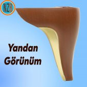 Mobilya Kanepe Yatak Sehpa TV Ünitesi Baza Koltuk Ayağı Kahverengi Renk 15 cm Ayak - 8