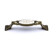 Palmira (96 mm - 9.6 cm) Eskitme Antik Sarı Metal Mobilya Mutfak Çekmece Dolap Kulpu Kulbu Kulpları - 2