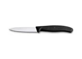 Victorinox Soyma Bıçağı 8cm Sivri Ağızlı Siyah - 1
