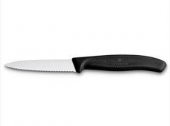 Victorinox Soyma Bıçağı 8cm Testere ve Sivri Ağızlı Siyah - 2