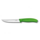 Victorinox Gourmet Steak-Biftek ve Pizza Bıçağı 12cm Testere Ağızlı Yeşil - 1
