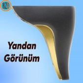 Mobilya Kanepe Yatak Sehpa TV Ünitesi Baza Koltuk Ayağı Siyah Renk 15 cm Ayak - 6