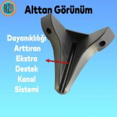 Mobilya Kanepe Yatak Sehpa TV Ünitesi Baza Koltuk Ayağı Siyah Renk 15 cm Ayak - 8