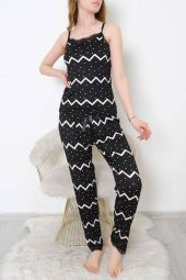 Baskılı Pijama Takımı Siyahdesenli1 - 9226.1287. - 1