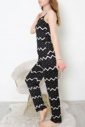 Baskılı Pijama Takımı Siyahdesenli1 - 9226.1287. - 3