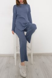 Uzun Kol Fitilli Takım İndigo - 10147.1567. - 3