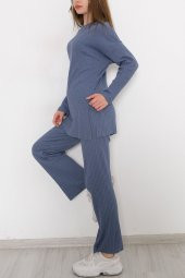 Uzun Kol Fitilli Takım İndigo - 10147.1567. - 5